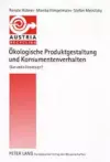 Oekologische Produktgestaltung Und Konsumentenverhalten cover