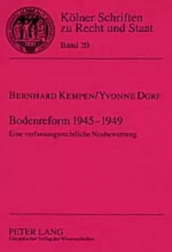 Bodenreform 1945-1949 cover