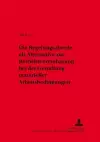 Die Regelungsabrede ALS Alternative Zur Betriebsvereinbarung Bei Der Gestaltung Materieller Arbeitsbedingungen cover