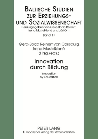 Innovation Durch Bildung Innovation by Education cover