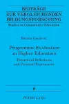 Programme Evaluation in Higher Education cover