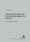Aspectos de la Sintaxis de Los Verbos Psicológicos En Español cover