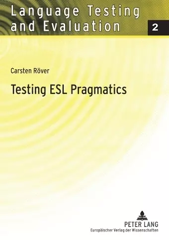 Testing ESL Pragmatics cover