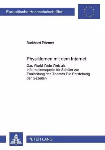 Physiklernen mit dem Internet cover