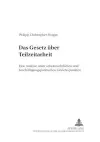 Das Gesetz Ueber Teilzeitarbeit cover