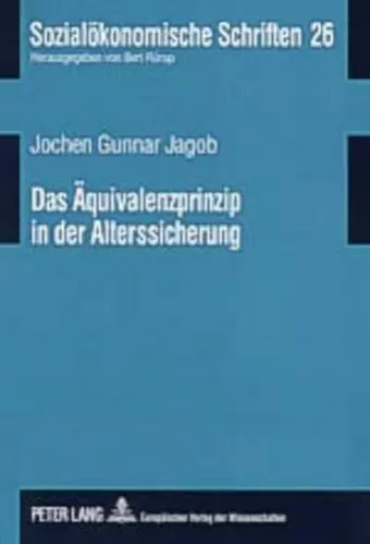 Das Aequivalenzprinzip in Der Alterssicherung cover