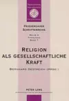 Religion ALS Gesellschaftliche Kraft cover