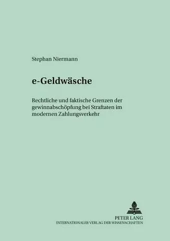 «E-Geldwaesche» cover