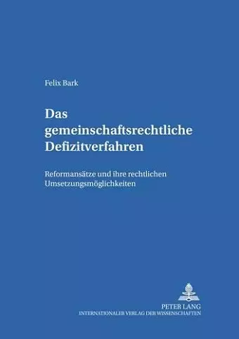 Das Gemeinschaftsrechtliche Defizitverfahren cover