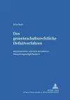 Das Gemeinschaftsrechtliche Defizitverfahren cover