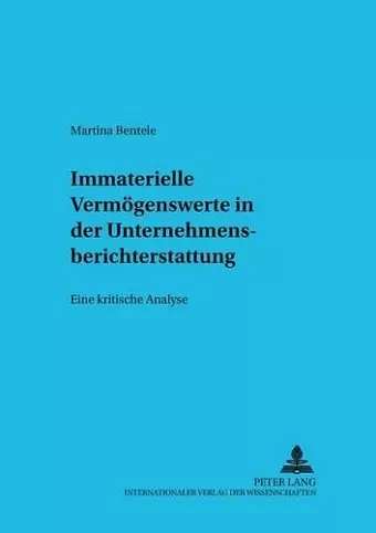 Immaterielle Vermoegenswerte in Der Unternehmensberichterstattung cover