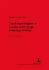 Teaching of English in Second and Foreign Language Settings cover