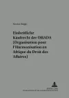 Das Einheitliche Kaufrecht Der Ohada (Organisation Pour l'Harmonisation En Afrique Du Droit Des Affaires) cover