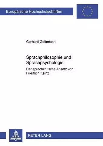 Sprachphilosophie Und Sprachpsychologie cover