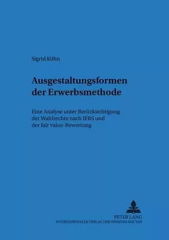 Ausgestaltungsformen Der Erwerbsmethode cover