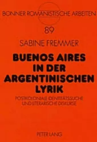 Buenos Aires in Der Argentinischen Lyrik cover