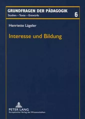 Interesse Und Bildung cover