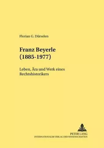 Franz Beyerle (1885-1977) cover