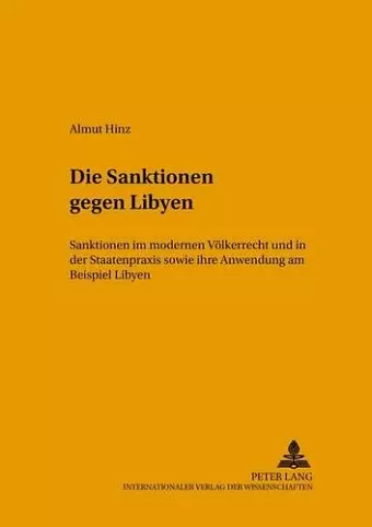 Die Sanktionen Gegen Libyen cover