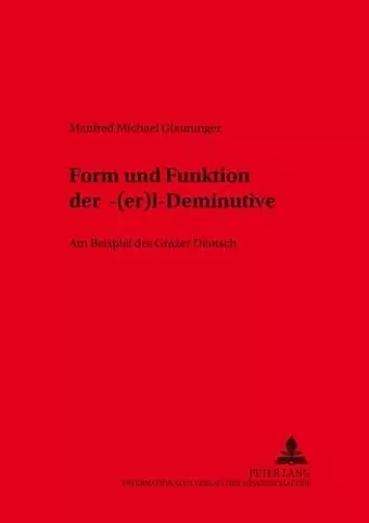 Form Und Funktion Der -«(Er)L»-Deminutive cover