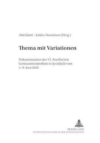 Thema Mit Variationen cover