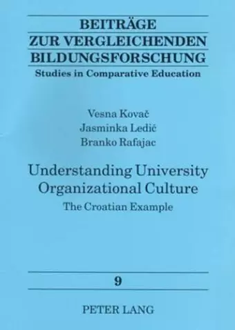 Understanding University Organizational Culture cover