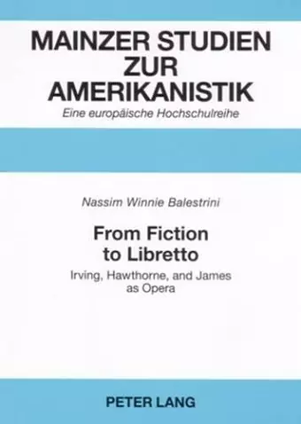 From Fiction to Libretto cover