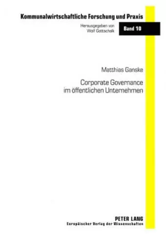 Corporate Governance Im Oeffentlichen Unternehmen cover