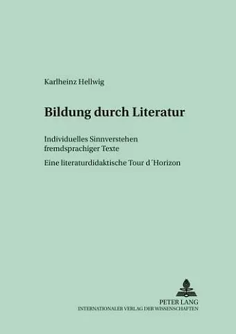 Bildung durch Literatur cover