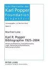 Karl R. Popper Bibliographie 1925-2004 cover