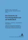 Das Deutsche ALS Forschungsobjekt Und ALS Studienfach cover