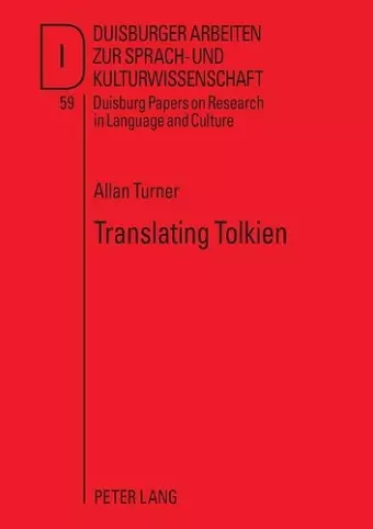 Translating Tolkien cover