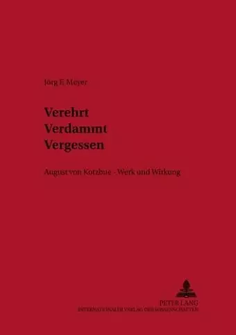 Verehrt. Verdammt. Vergessen. cover