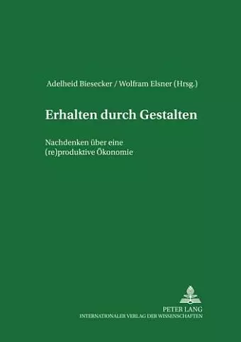 Erhalten Durch Gestalten cover