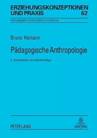 Paedagogische Anthropologie cover