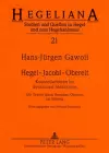 Hegel - Jacobi - Obereit cover