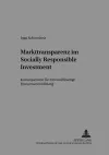 Markttransparenz Im Socially Responsible Investment cover