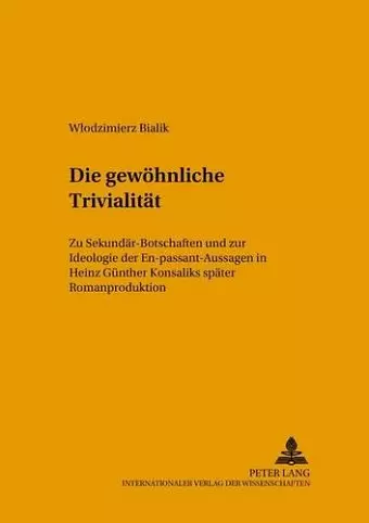 Die Gewoehnliche Trivialitaet cover