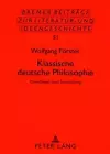 Klassische Deutsche Philosophie cover