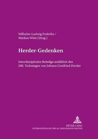 Herder-Gedenken cover