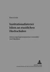 Institutionalisierter Islam an Staatlichen Hochschulen cover