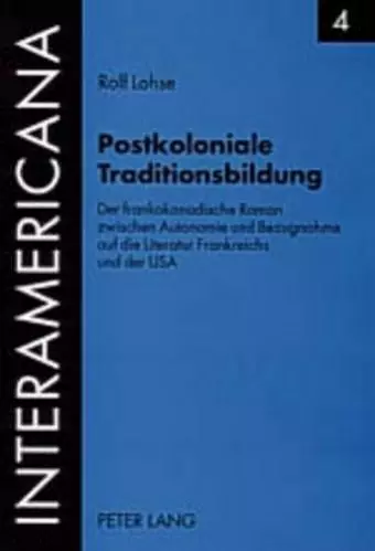 Postkoloniale Traditionsbildung cover