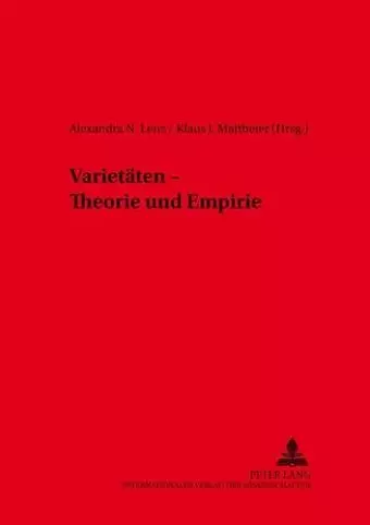 Varietaeten - Theorie Und Empirie cover