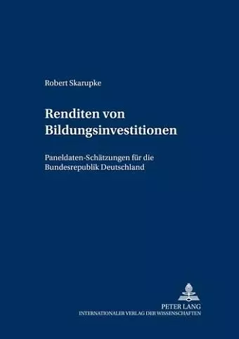 Renditen Von Bildungsinvestitionen cover