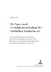 Das Spar- Und Investitionsverhalten Der Tuerkischen Gastarbeiter cover