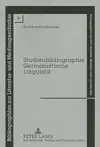 Studienbibliographie Germanistische Linguistik cover