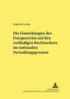 Die Einwirkungen Des Europarechts Auf Den Vorlaeufigen Rechtsschutz Im Nationalen Verwaltungsprozess cover