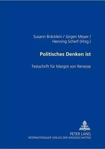 Politisches Denken Ist cover