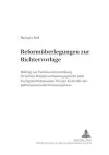 Reformueberlegungen Zur Richtervorlage cover