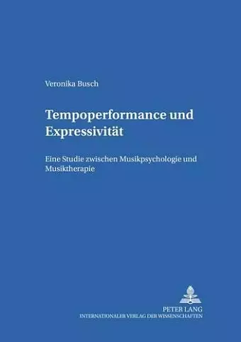 Tempoperformance Und Expressivitaet cover